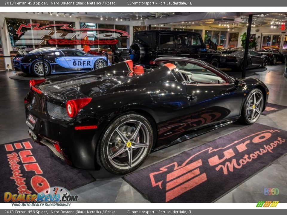 2013 Ferrari 458 Spider Nero Daytona (Black Metallic) / Rosso Photo #17