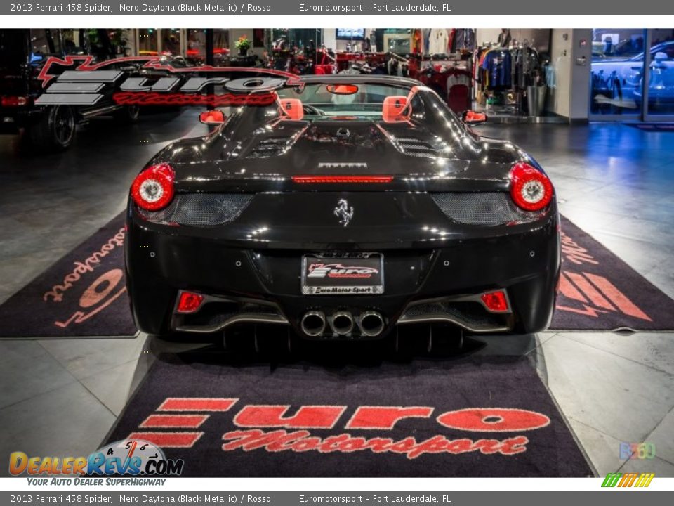 2013 Ferrari 458 Spider Nero Daytona (Black Metallic) / Rosso Photo #18