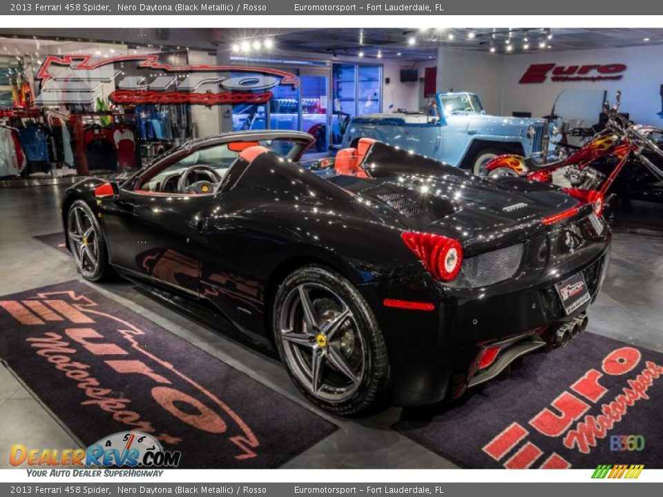 2013 Ferrari 458 Spider Nero Daytona (Black Metallic) / Rosso Photo #19