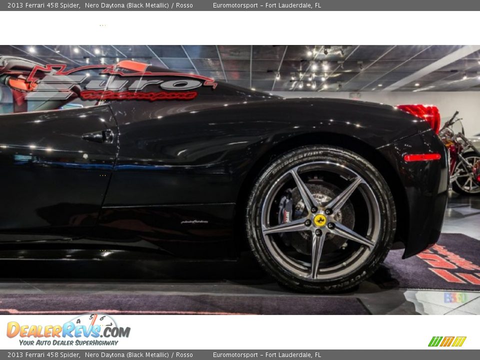 2013 Ferrari 458 Spider Nero Daytona (Black Metallic) / Rosso Photo #21