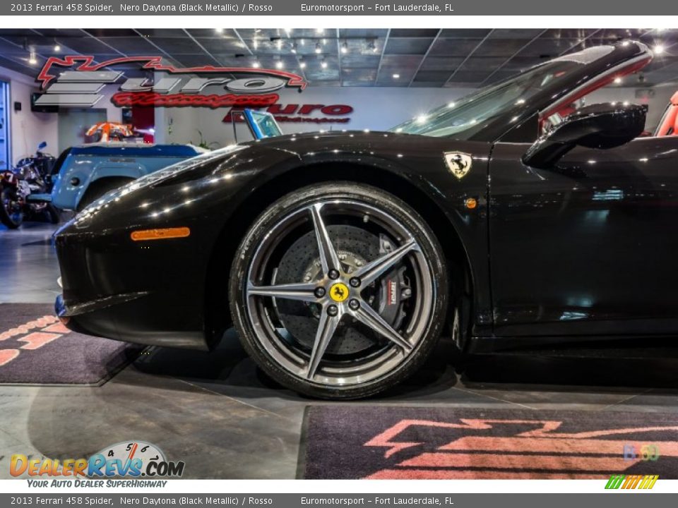 2013 Ferrari 458 Spider Nero Daytona (Black Metallic) / Rosso Photo #22