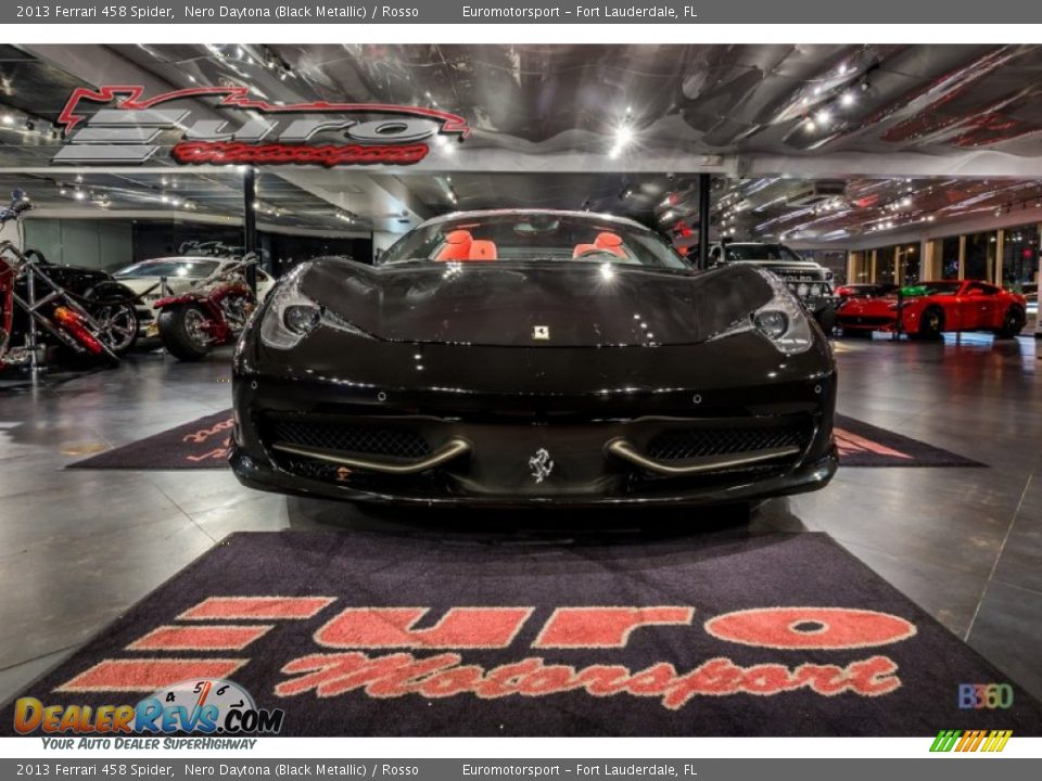 2013 Ferrari 458 Spider Nero Daytona (Black Metallic) / Rosso Photo #23
