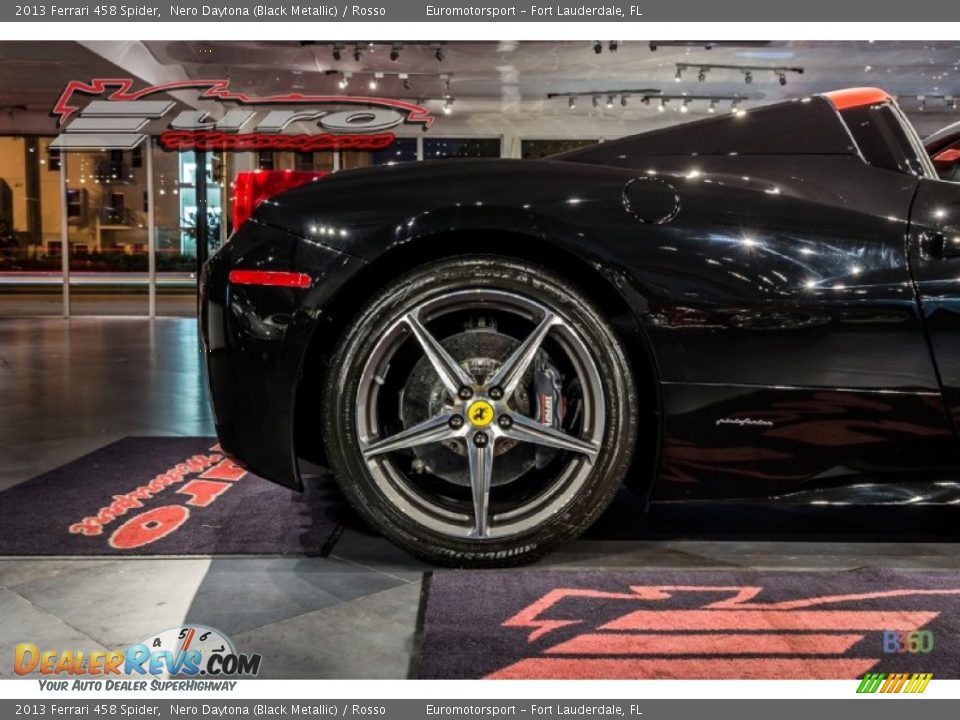 2013 Ferrari 458 Spider Nero Daytona (Black Metallic) / Rosso Photo #26