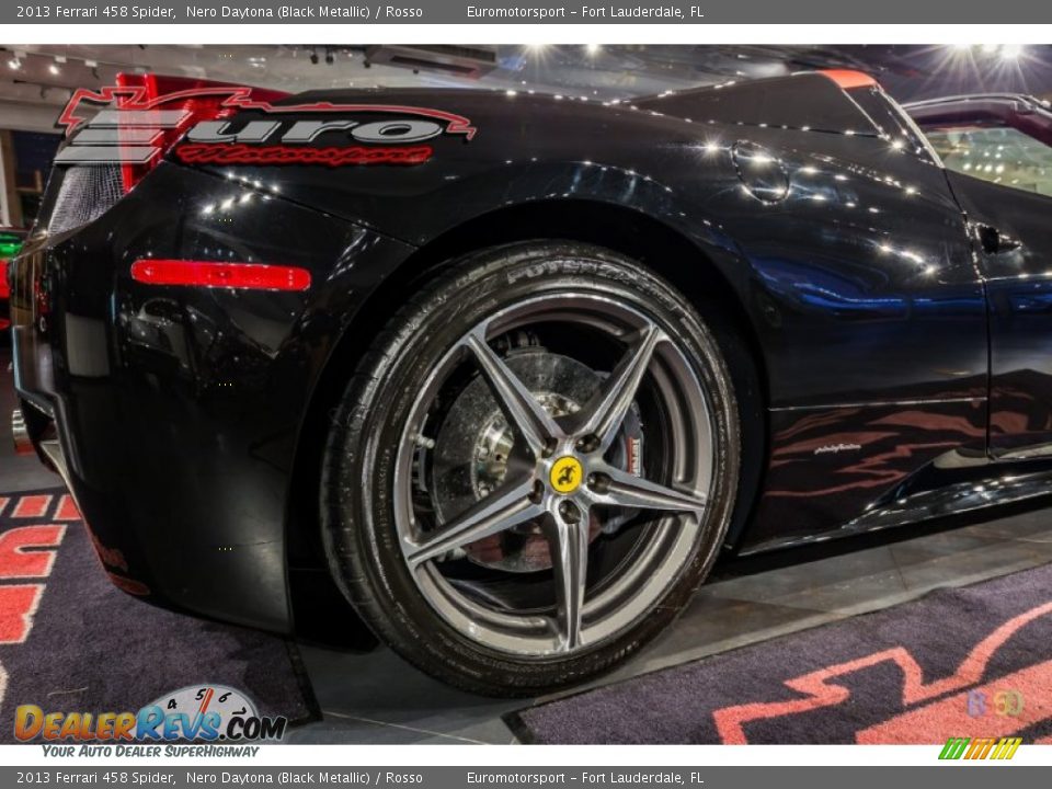 2013 Ferrari 458 Spider Nero Daytona (Black Metallic) / Rosso Photo #27