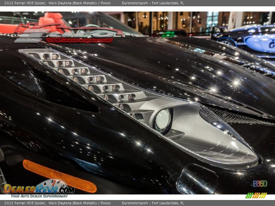 2013 Ferrari 458 Spider Nero Daytona (Black Metallic) / Rosso Photo #29