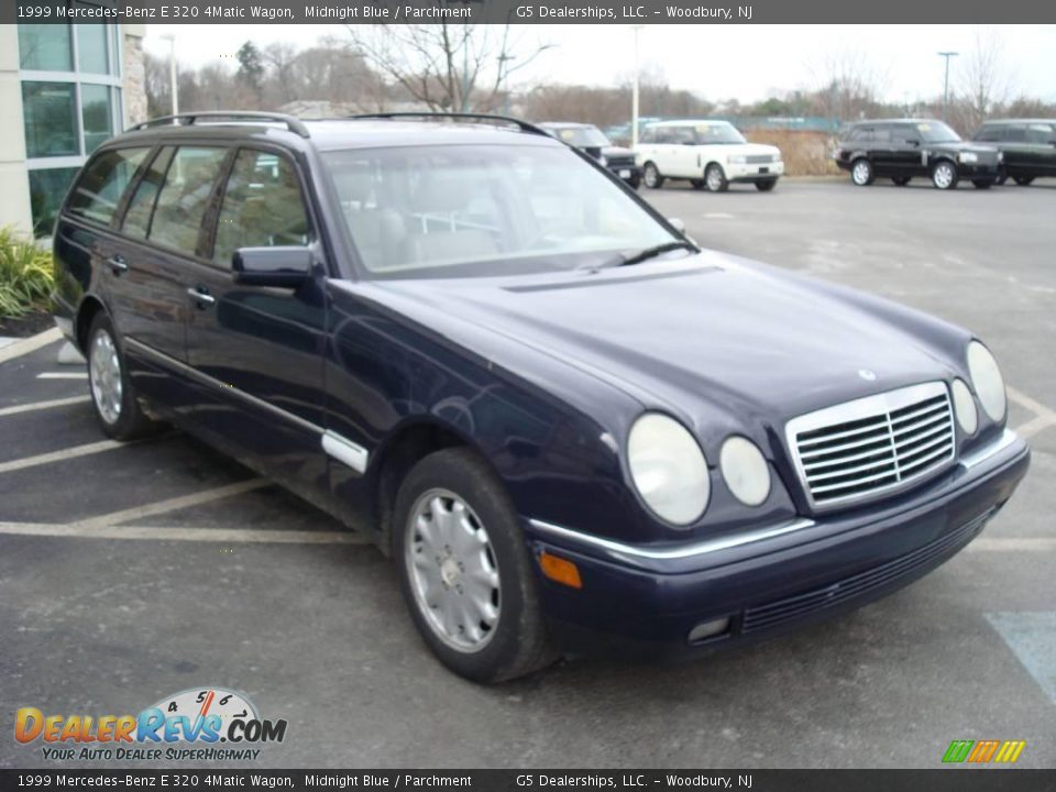 1999 Mercedes-Benz E 320 4Matic Wagon Midnight Blue / Parchment Photo #5