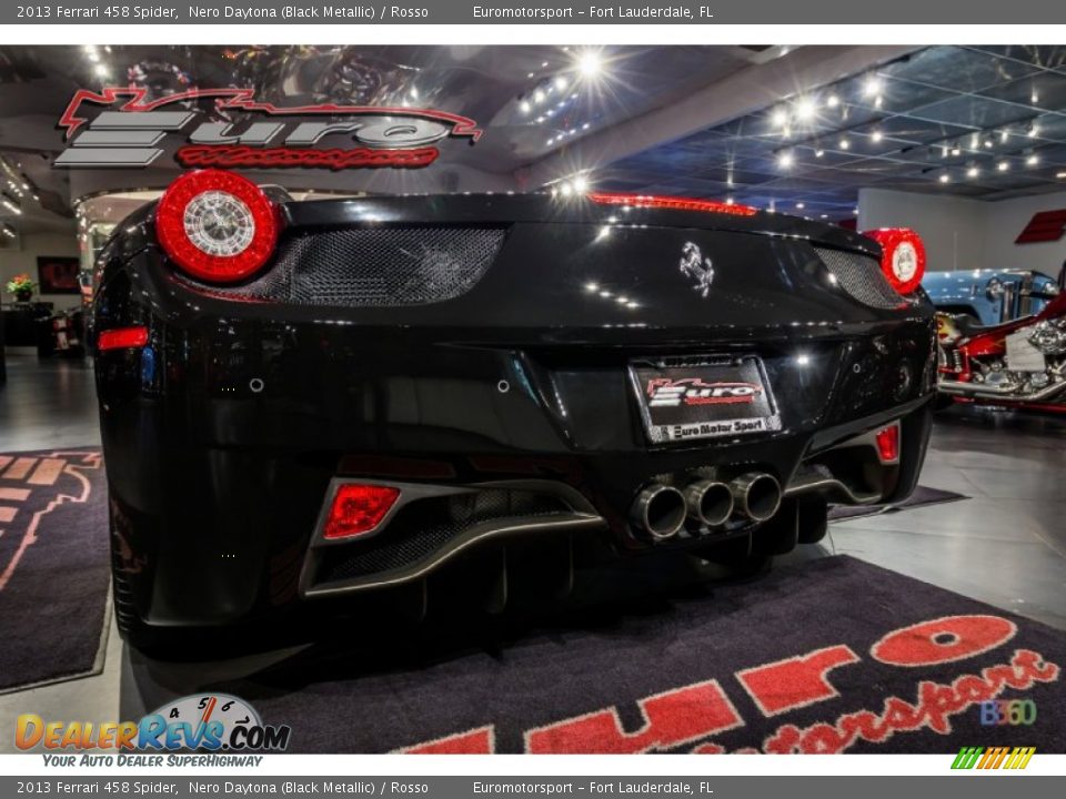 2013 Ferrari 458 Spider Nero Daytona (Black Metallic) / Rosso Photo #34