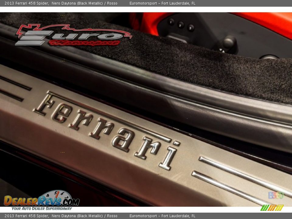 2013 Ferrari 458 Spider Nero Daytona (Black Metallic) / Rosso Photo #38