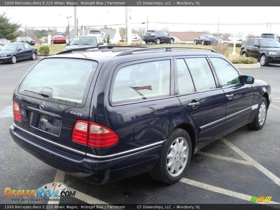1999 Mercedes-Benz E 320 4Matic Wagon Midnight Blue / Parchment Photo #7