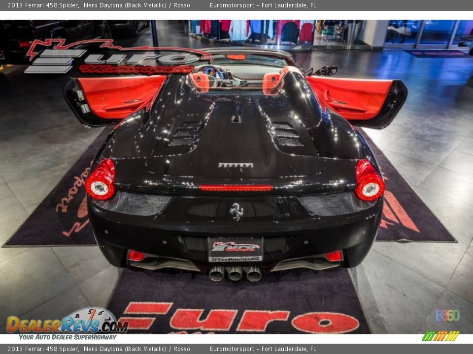 2013 Ferrari 458 Spider Nero Daytona (Black Metallic) / Rosso Photo #45