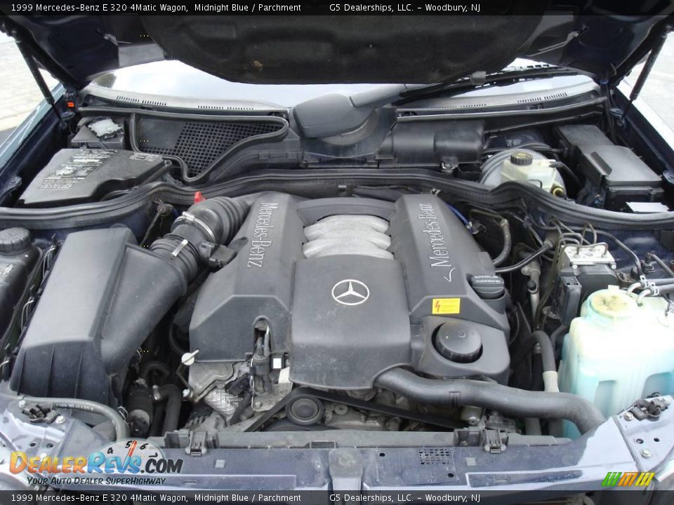 1999 Mercedes-Benz E 320 4Matic Wagon Midnight Blue / Parchment Photo #19
