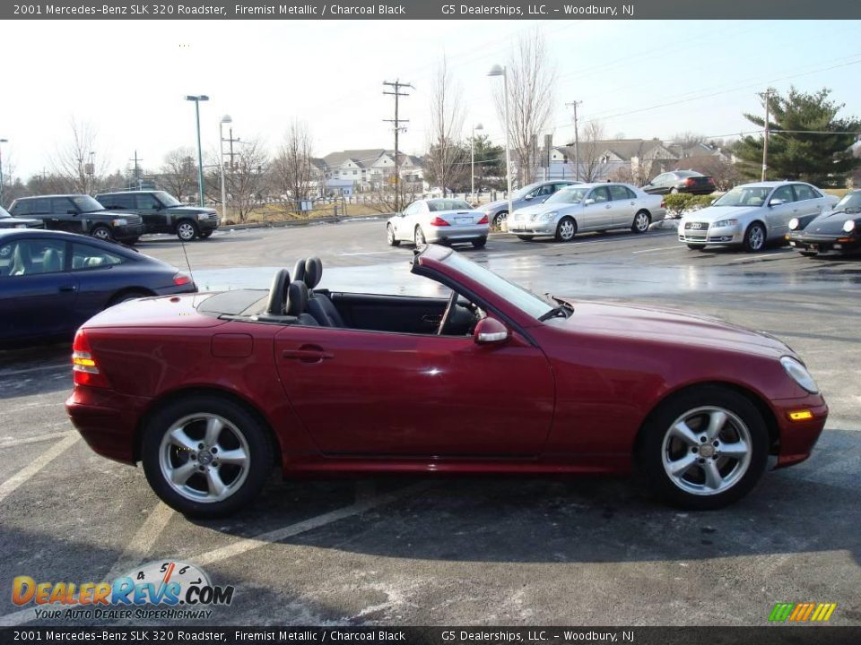 2001 Mercedes-Benz SLK 320 Roadster Firemist Metallic / Charcoal Black Photo #6