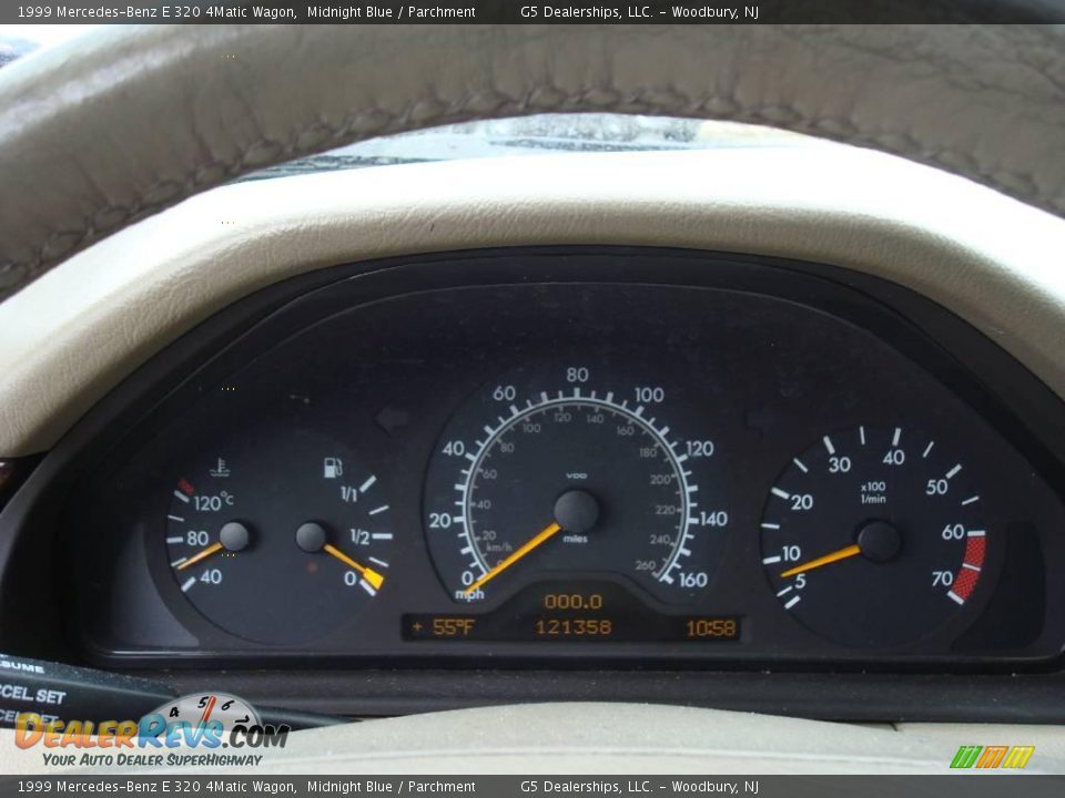 1999 Mercedes-Benz E 320 4Matic Wagon Midnight Blue / Parchment Photo #27