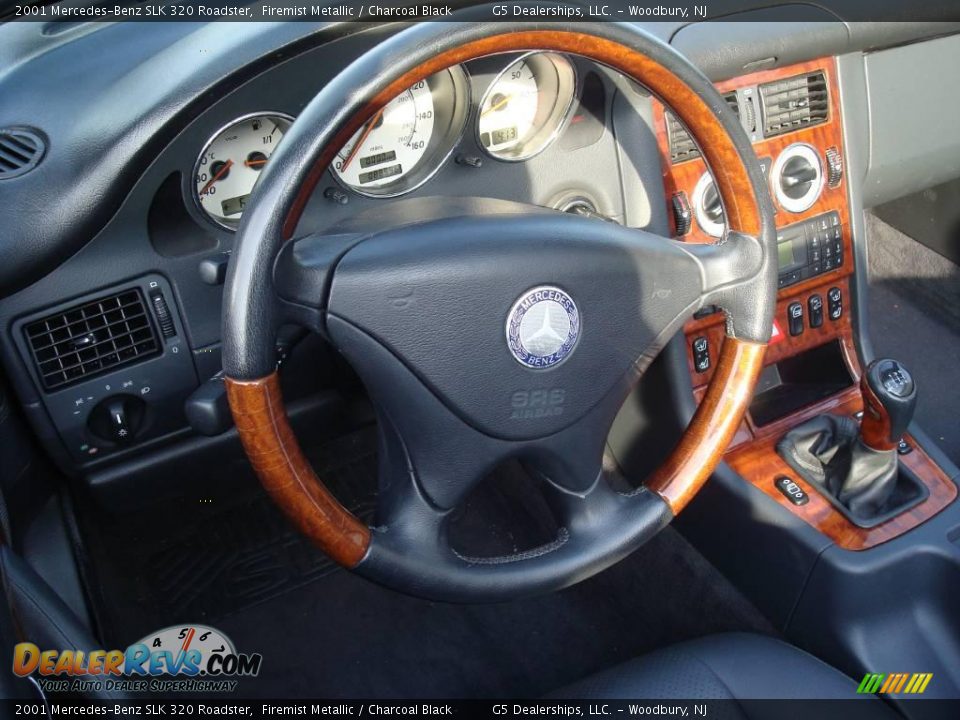 2001 Mercedes-Benz SLK 320 Roadster Firemist Metallic / Charcoal Black Photo #11
