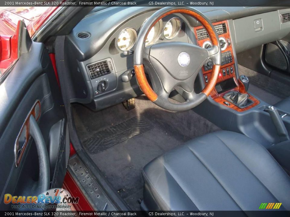 2001 Mercedes-Benz SLK 320 Roadster Firemist Metallic / Charcoal Black Photo #13
