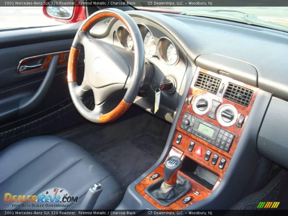 2001 Mercedes-Benz SLK 320 Roadster Firemist Metallic / Charcoal Black Photo #16