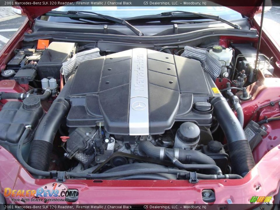 2001 Mercedes-Benz SLK 320 Roadster Firemist Metallic / Charcoal Black Photo #18