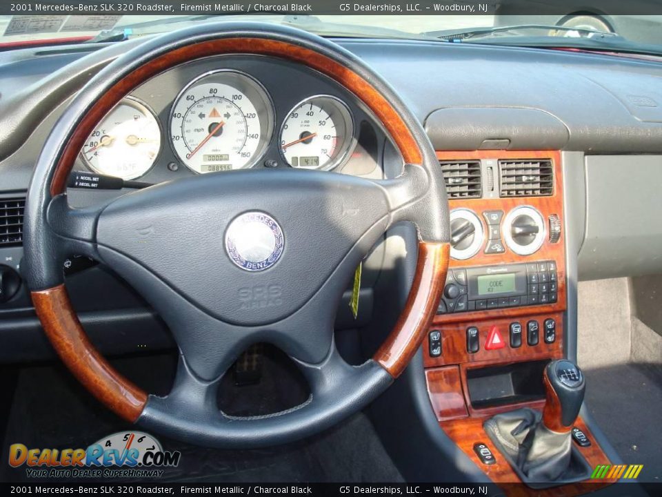 2001 Mercedes-Benz SLK 320 Roadster Firemist Metallic / Charcoal Black Photo #21