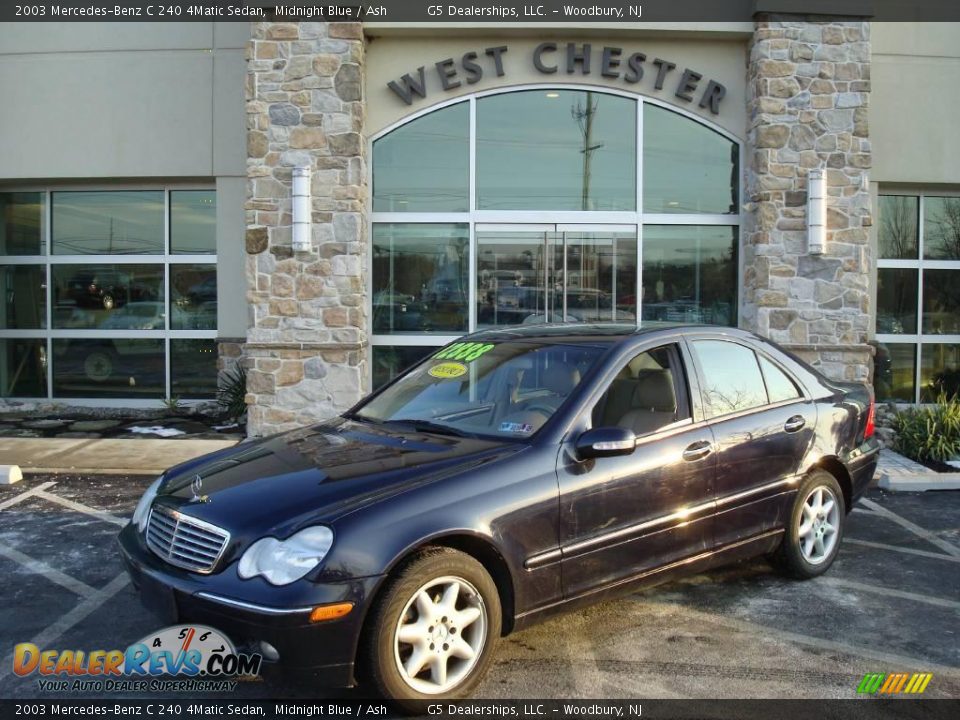 2003 Mercedes-Benz C 240 4Matic Sedan Midnight Blue / Ash Photo #1