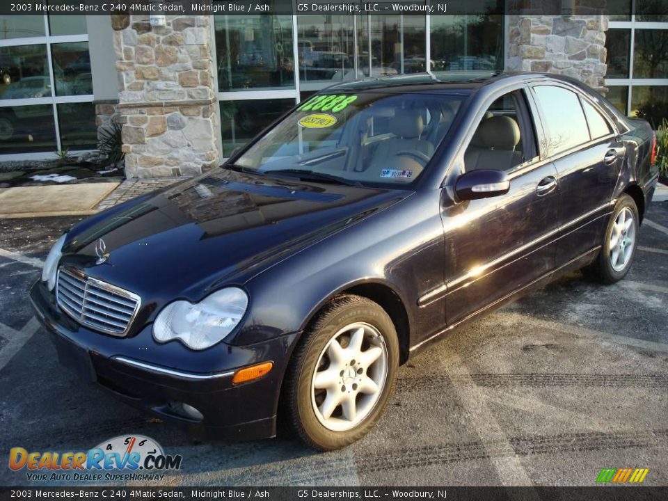 2003 Mercedes-Benz C 240 4Matic Sedan Midnight Blue / Ash Photo #2