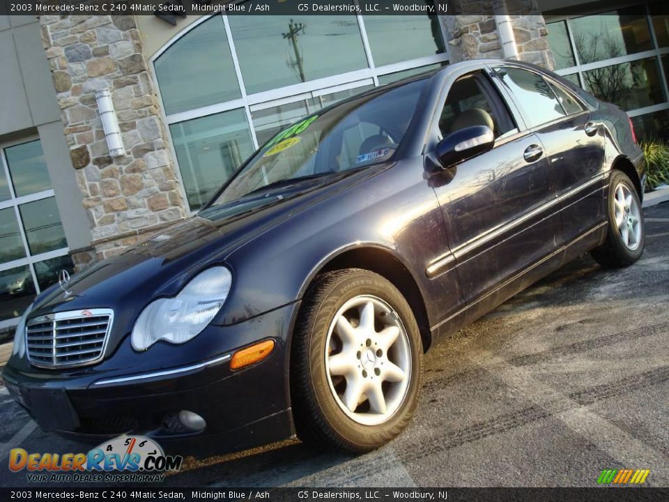 2003 Mercedes-Benz C 240 4Matic Sedan Midnight Blue / Ash Photo #3