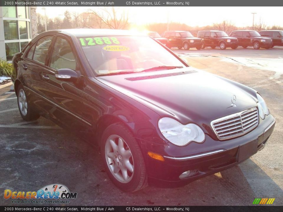 2003 Mercedes-Benz C 240 4Matic Sedan Midnight Blue / Ash Photo #5
