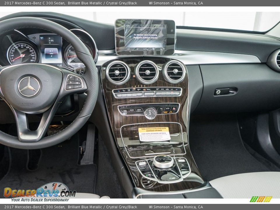 2017 Mercedes-Benz C 300 Sedan Brilliant Blue Metallic / Crystal Grey/Black Photo #7