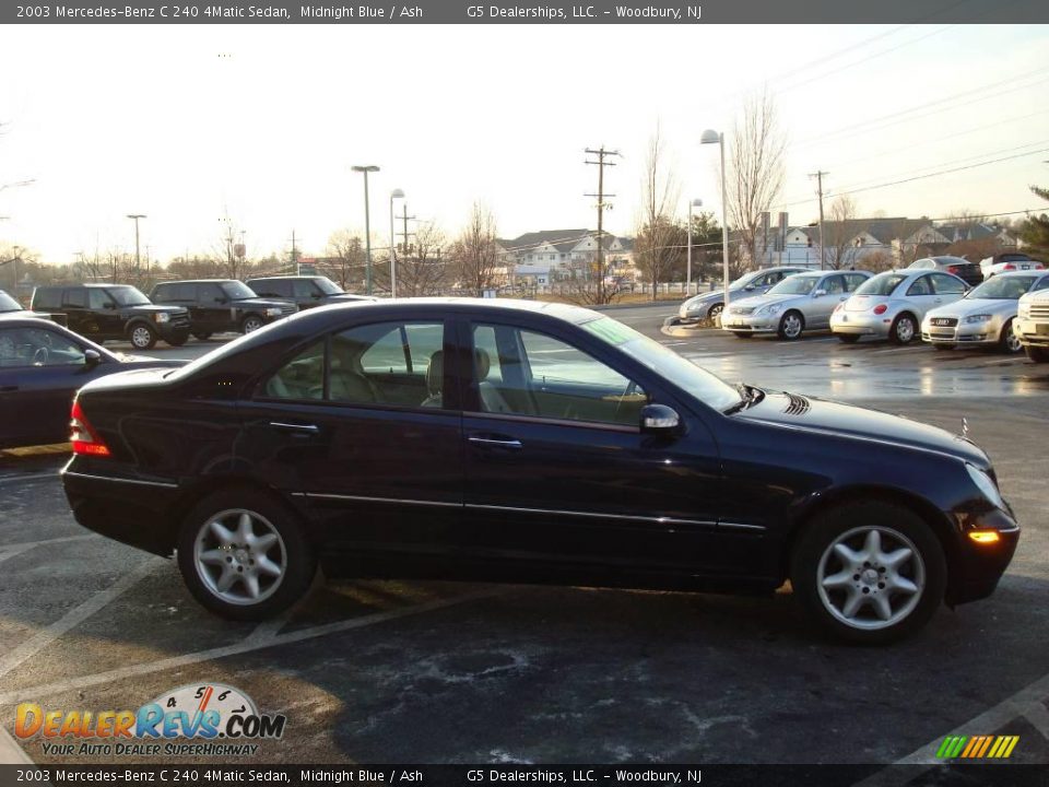 2003 Mercedes-Benz C 240 4Matic Sedan Midnight Blue / Ash Photo #6