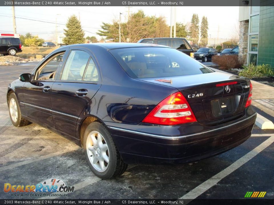 2003 Mercedes-Benz C 240 4Matic Sedan Midnight Blue / Ash Photo #9