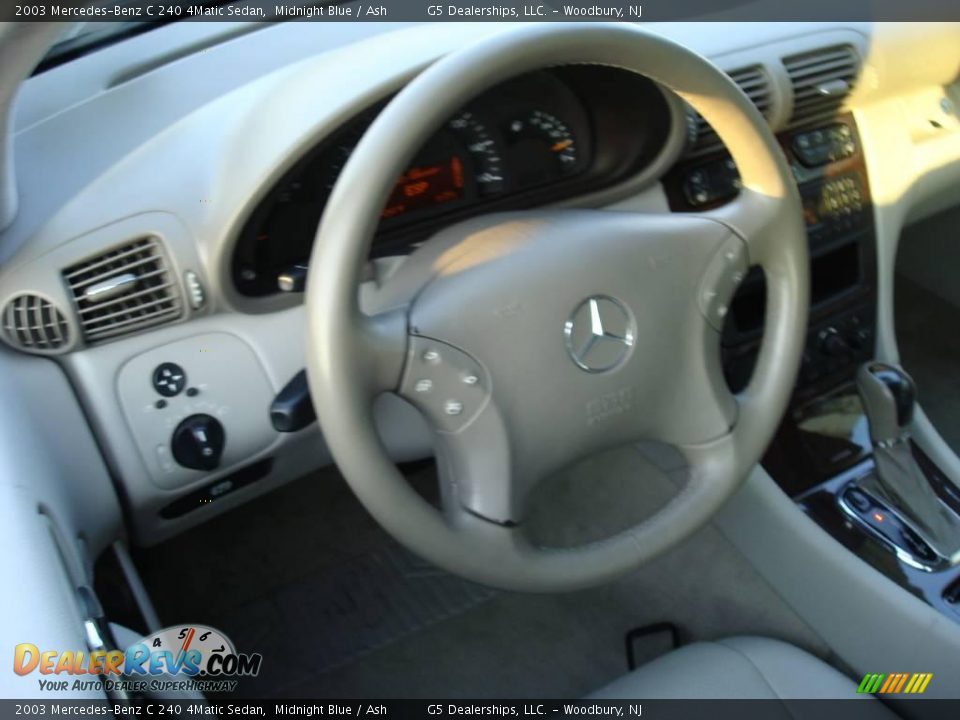 2003 Mercedes-Benz C 240 4Matic Sedan Midnight Blue / Ash Photo #11