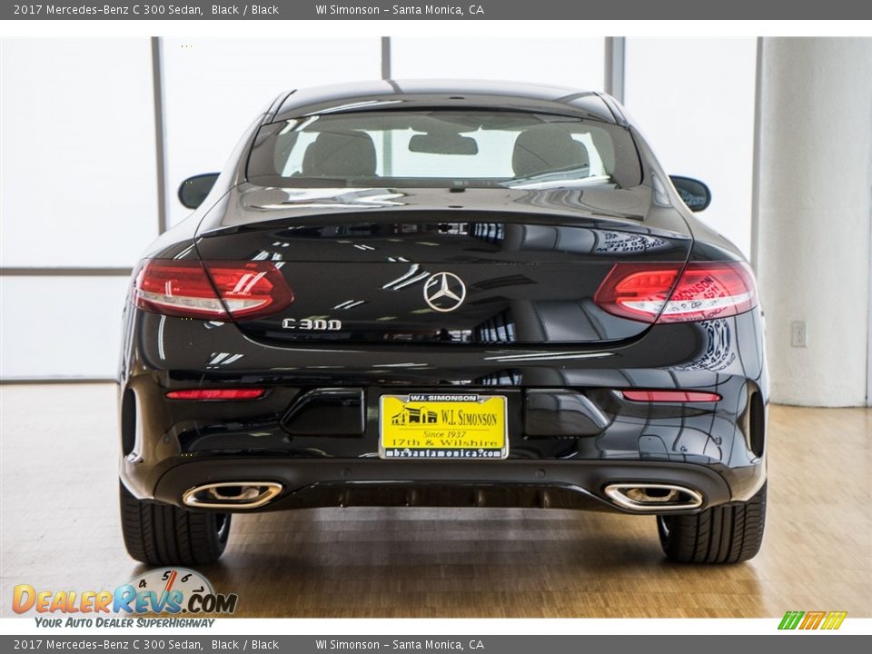 2017 Mercedes-Benz C 300 Sedan Black / Black Photo #4