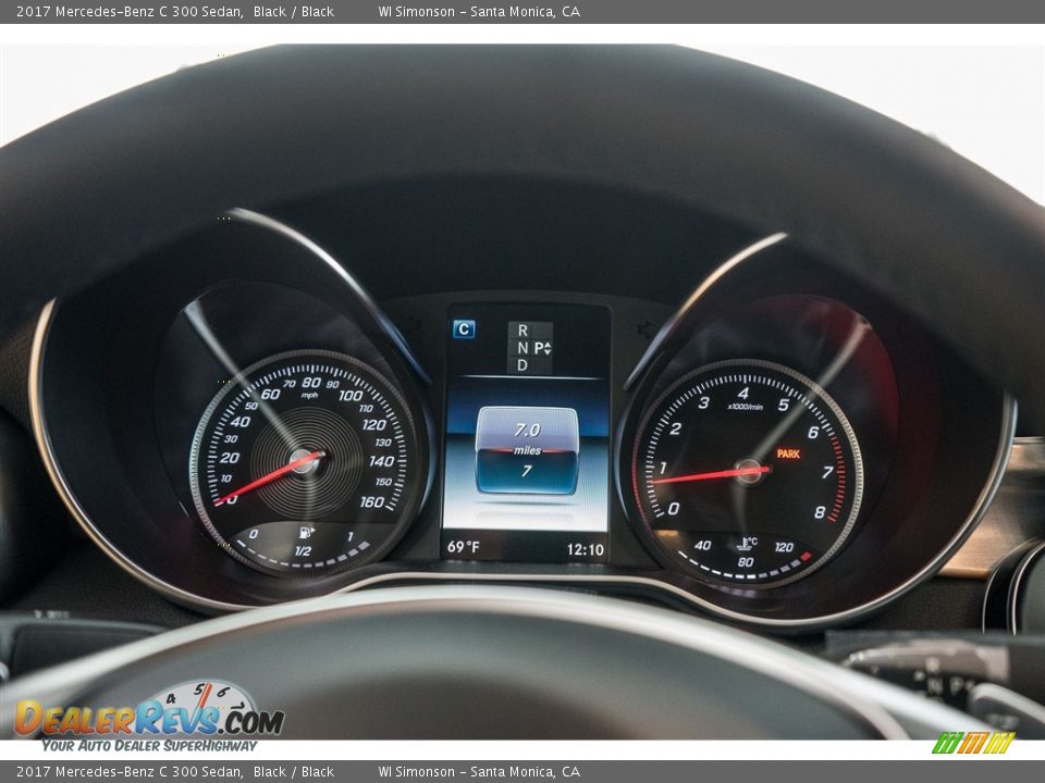 2017 Mercedes-Benz C 300 Sedan Black / Black Photo #6