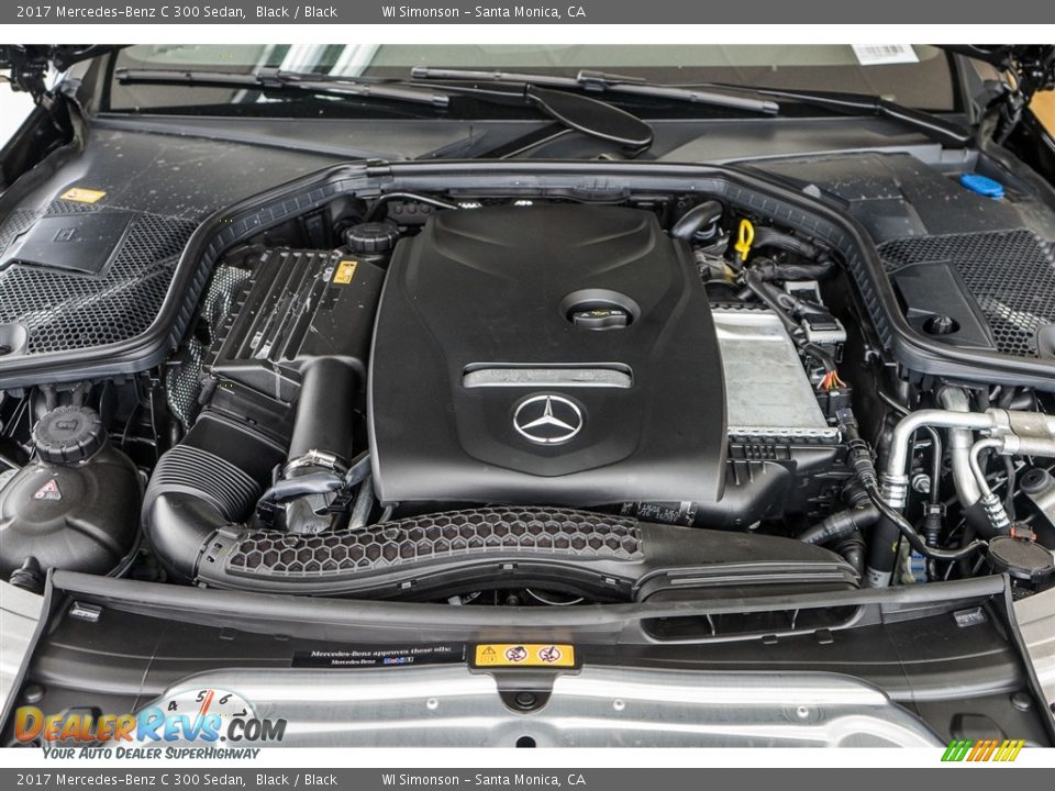 2017 Mercedes-Benz C 300 Sedan Black / Black Photo #9