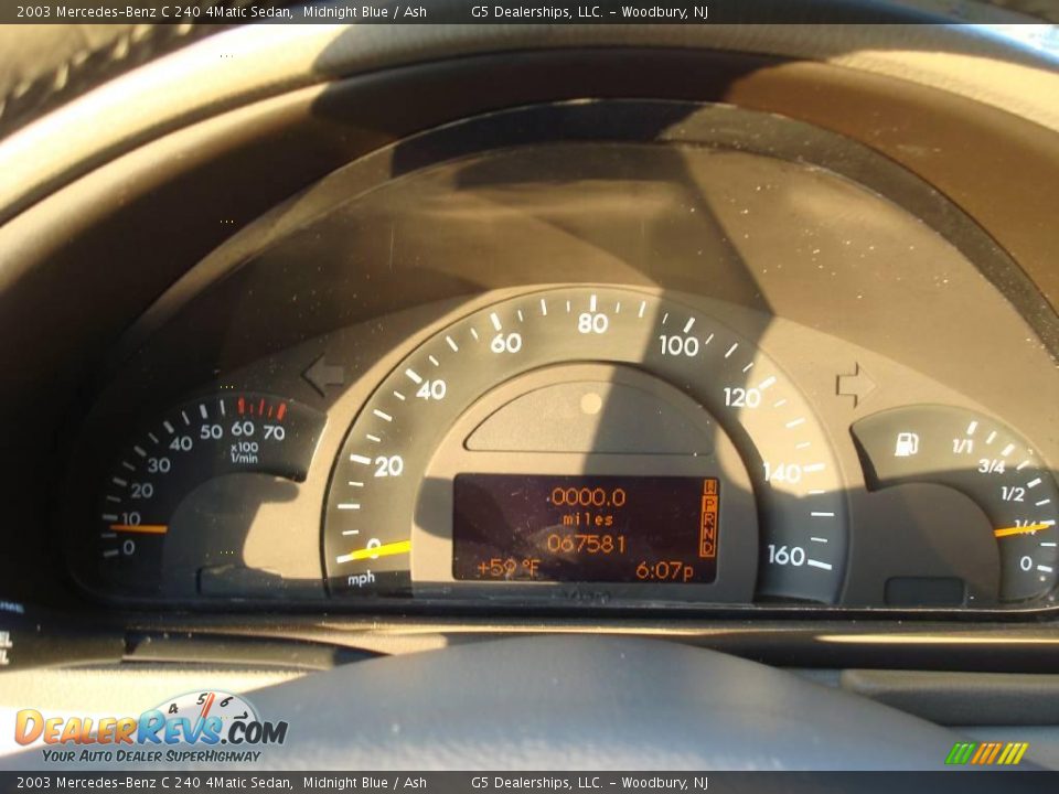2003 Mercedes-Benz C 240 4Matic Sedan Midnight Blue / Ash Photo #27