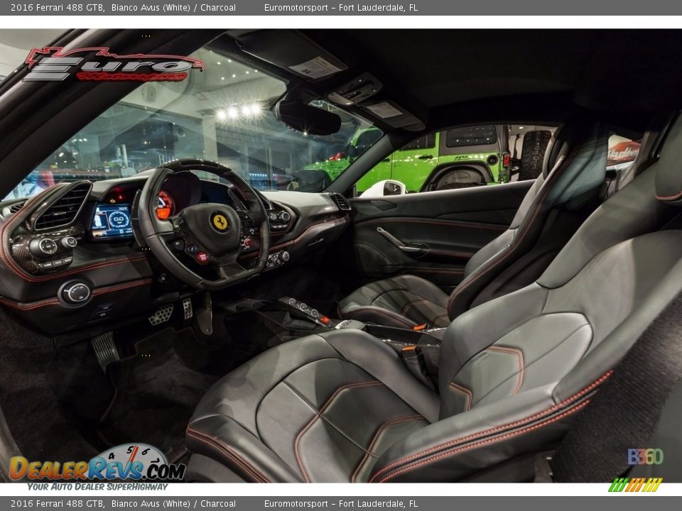 Charcoal Interior - 2016 Ferrari 488 GTB  Photo #9