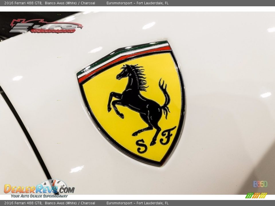 2016 Ferrari 488 GTB Bianco Avus (White) / Charcoal Photo #36
