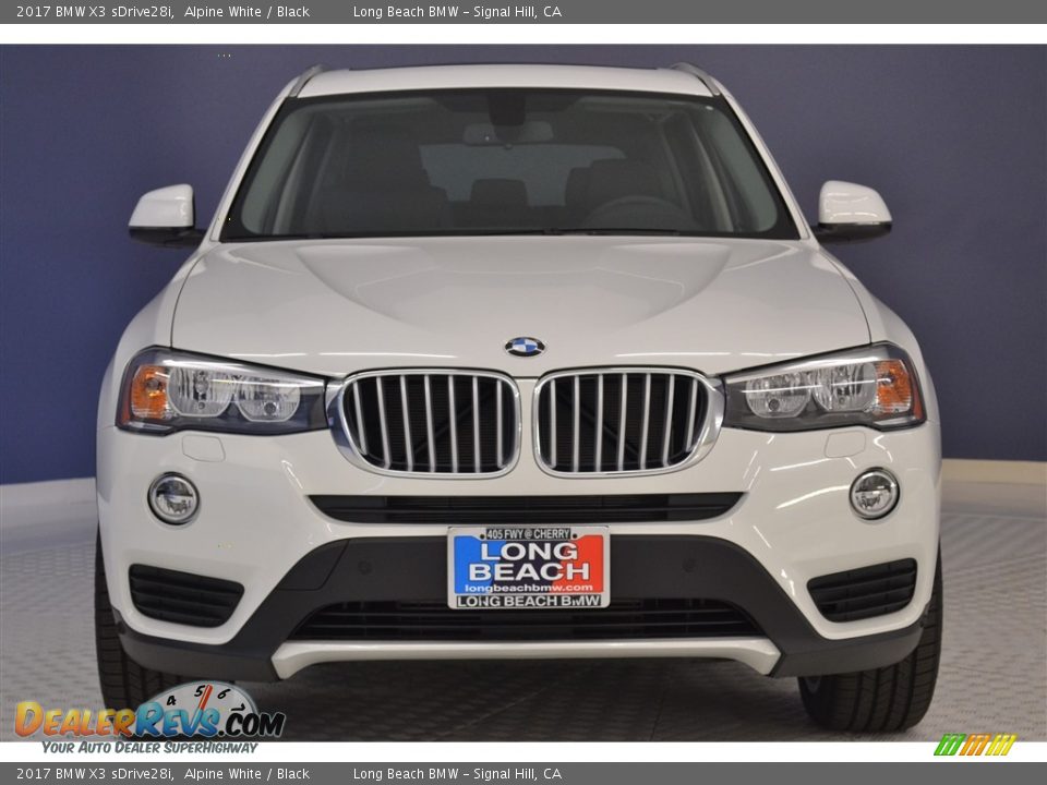 2017 BMW X3 sDrive28i Alpine White / Black Photo #2