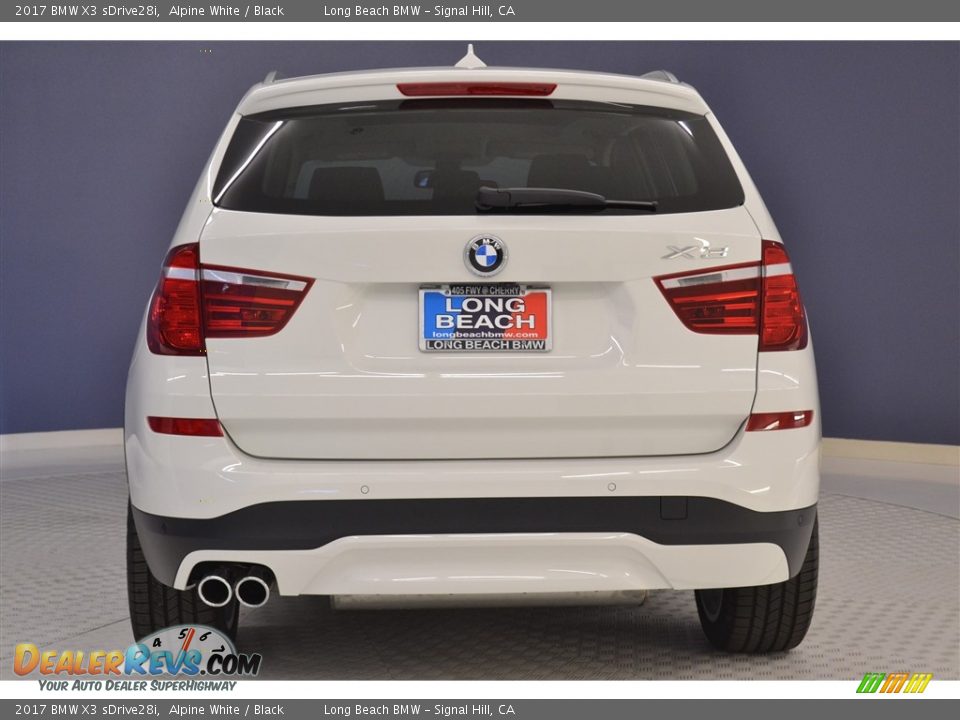 2017 BMW X3 sDrive28i Alpine White / Black Photo #5