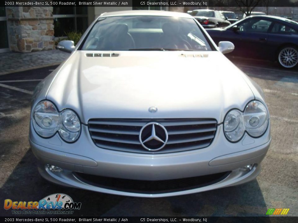 2003 Mercedes-Benz SL 500 Roadster Brilliant Silver Metallic / Ash Photo #4