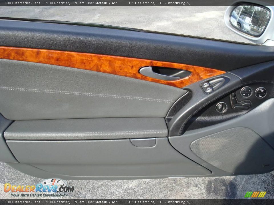 2003 Mercedes-Benz SL 500 Roadster Brilliant Silver Metallic / Ash Photo #13