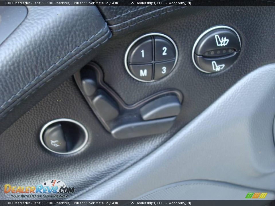 2003 Mercedes-Benz SL 500 Roadster Brilliant Silver Metallic / Ash Photo #14