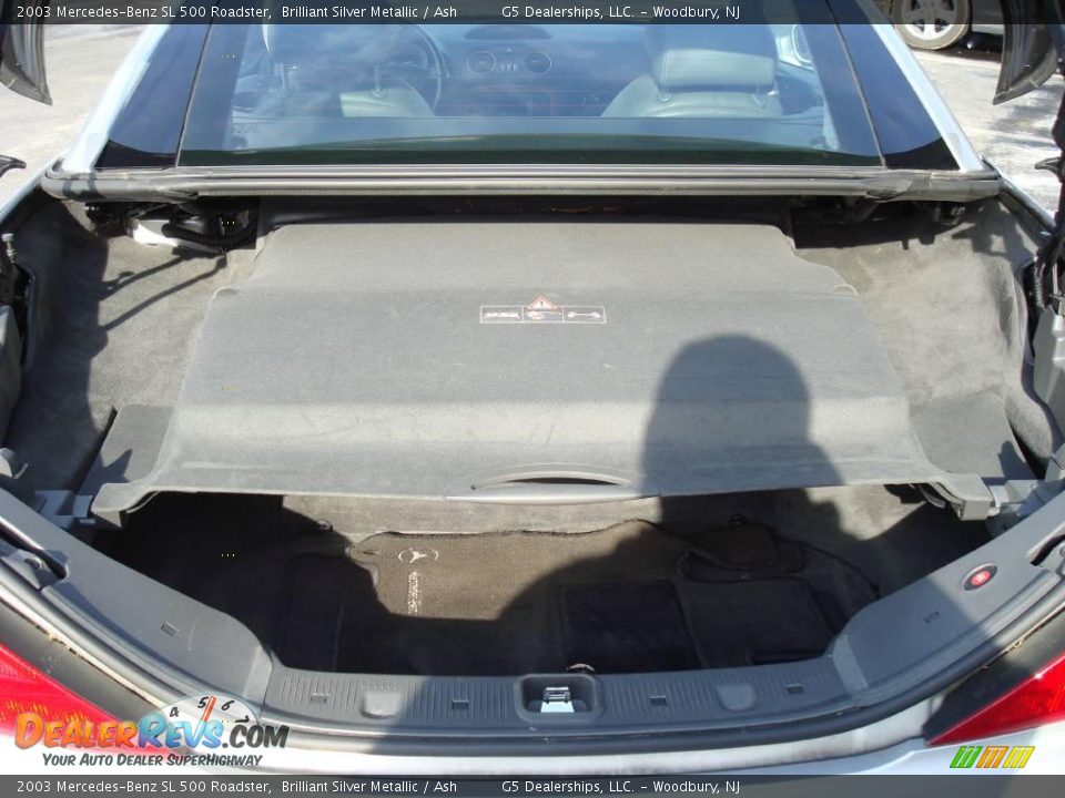 2003 Mercedes-Benz SL 500 Roadster Brilliant Silver Metallic / Ash Photo #17