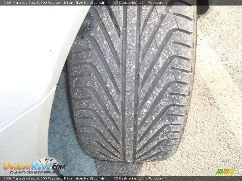 2003 Mercedes-Benz SL 500 Roadster Brilliant Silver Metallic / Ash Photo #20