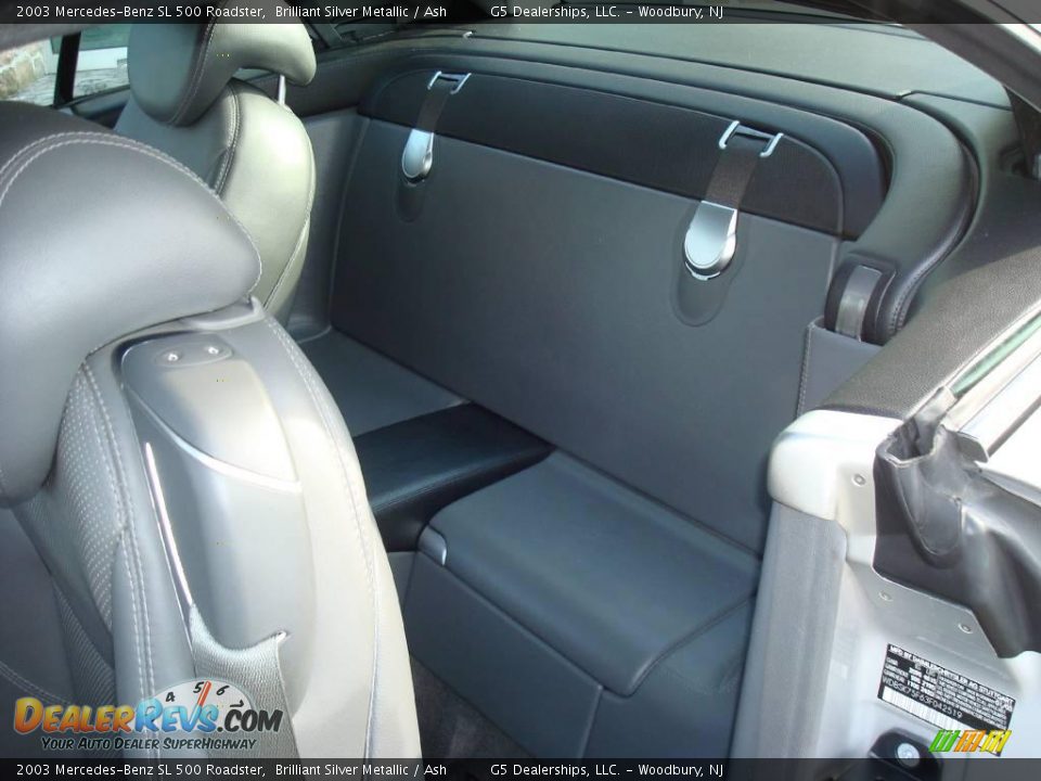 2003 Mercedes-Benz SL 500 Roadster Brilliant Silver Metallic / Ash Photo #21