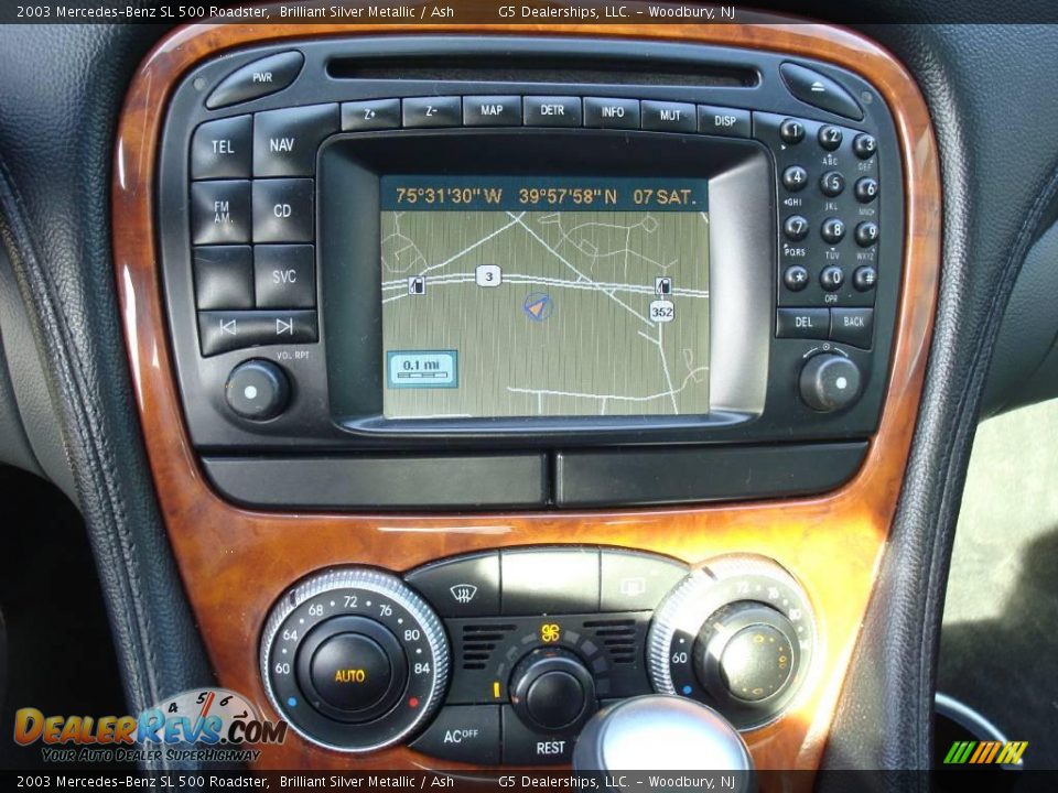 2003 Mercedes-Benz SL 500 Roadster Brilliant Silver Metallic / Ash Photo #22
