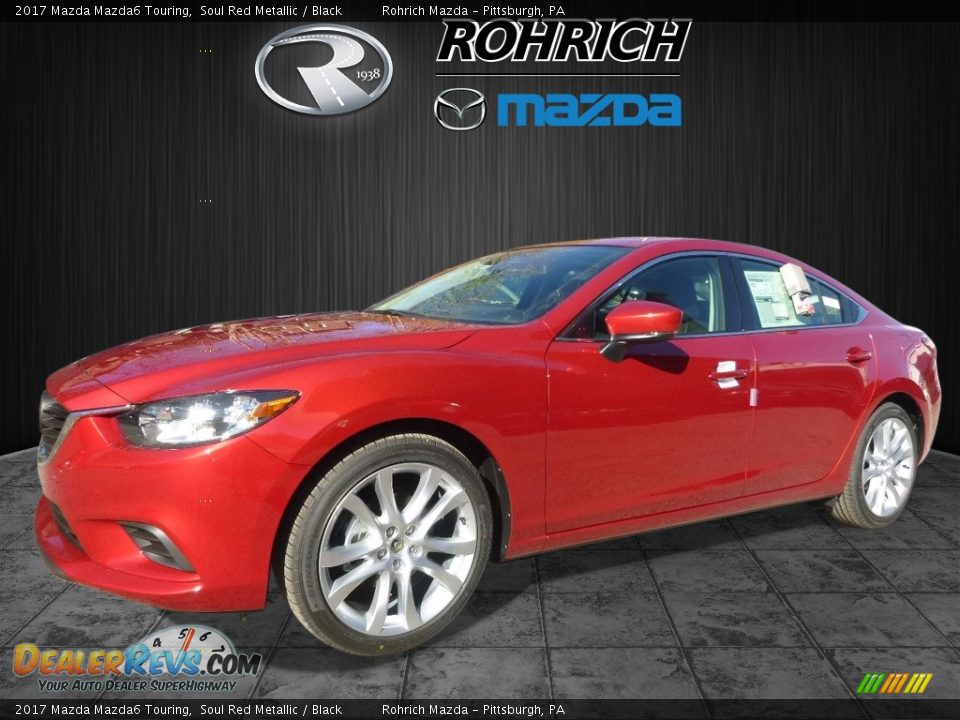 2017 Mazda Mazda6 Touring Soul Red Metallic / Black Photo #4