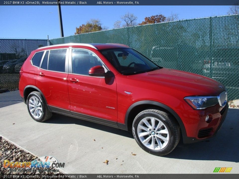 2017 BMW X3 xDrive28i Melbourne Red Metallic / Black Photo #1