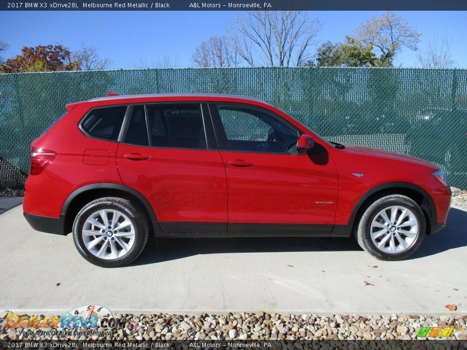 2017 BMW X3 xDrive28i Melbourne Red Metallic / Black Photo #2