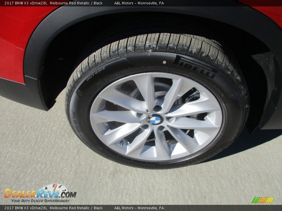 2017 BMW X3 xDrive28i Melbourne Red Metallic / Black Photo #3