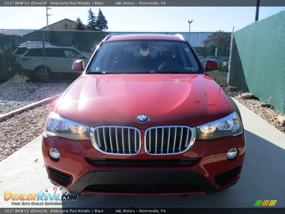 2017 BMW X3 xDrive28i Melbourne Red Metallic / Black Photo #6
